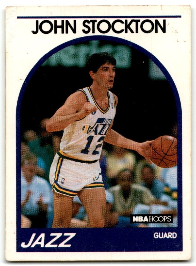 1989-90 Hoops John Stockton Utah Jazz #140