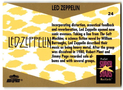 1991-92 ProSet Super Stars MusiCard Led Zeppelin #24