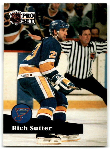 1991-92 Pro Set Rich Sutter St. Louis Blues #217