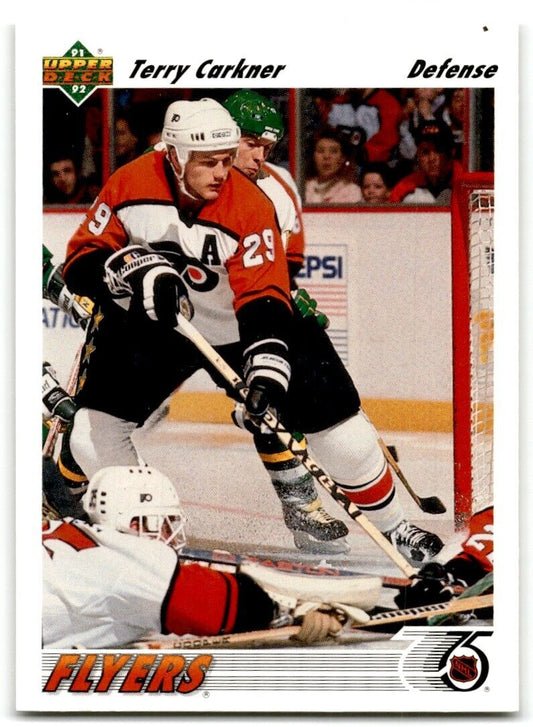 1991-92 Upper Deck Terry Carkner Philadelphia Flyers #204