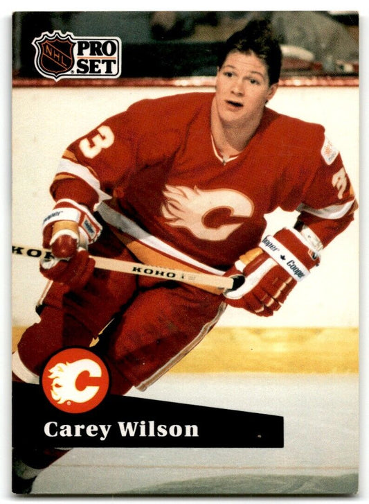 1991-92 Pro Set Carey Wilson Calgary Flames #36