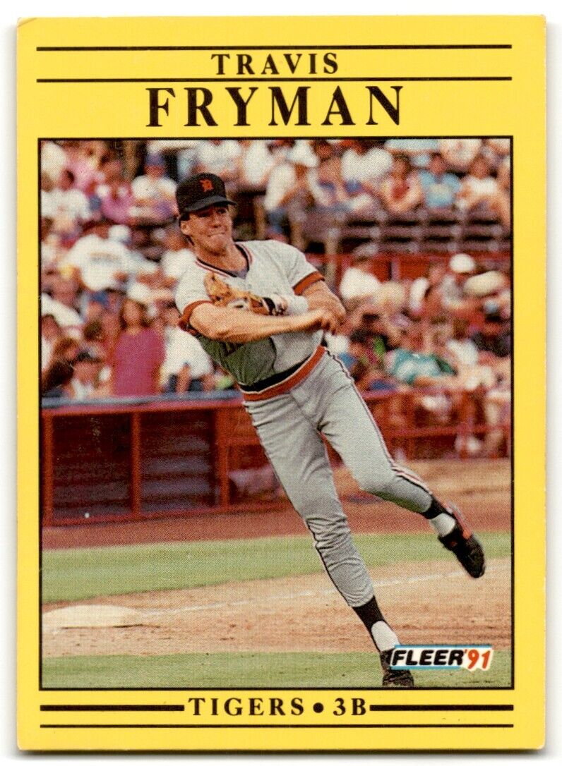 1991 Fleer Travis Fryman Detroit Tigers #336