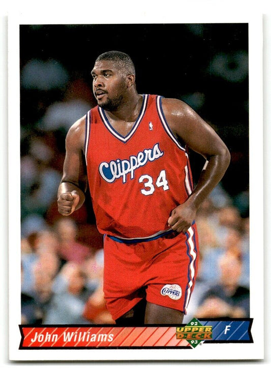 1992-93 Upper Deck John Williams Los Angeles Clippers #186