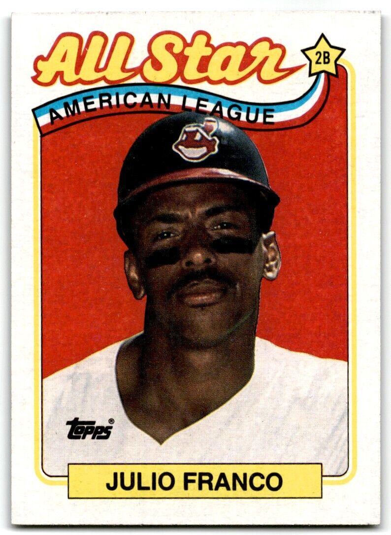 1989 Topps Julio Franco Cleveland Indians #398