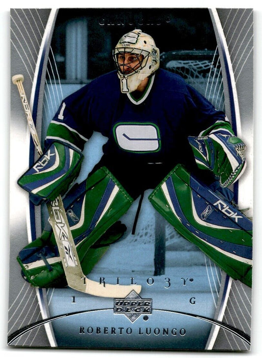 2007-08 Upper Deck Trilogy Roberto Luongo Vancouver Canucks #96