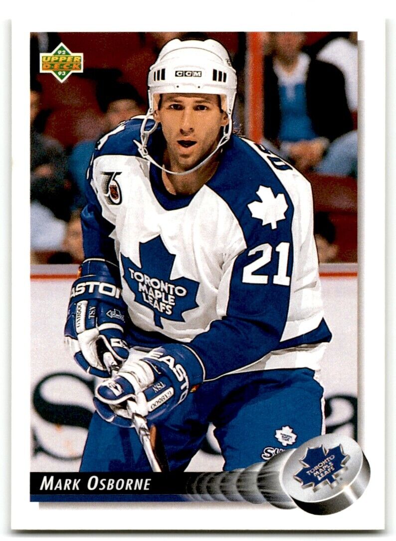 1992-93 Upper Deck Mark Osborne Toronto Maple Leafs #72