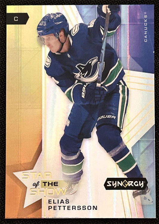 2022-23 Synergy Star of the Flair Showcase Elias Pettersson Vancouver Canucks