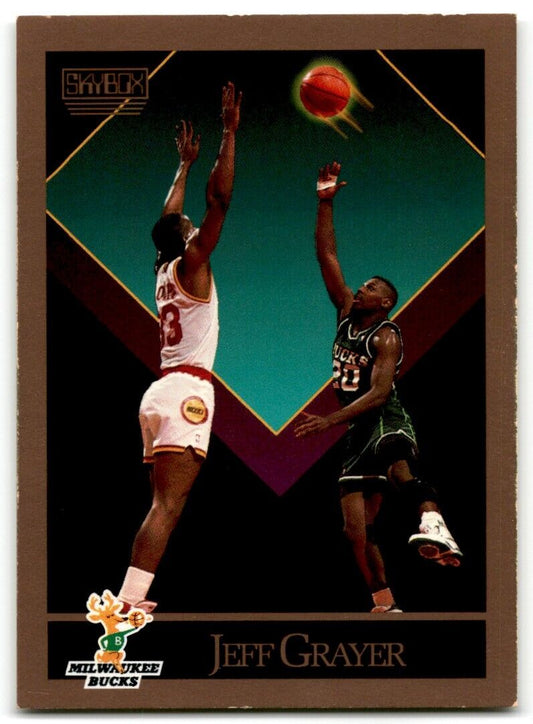 1990-91 SkyBox Jeff Grayer Rookie Milwaukee Bucks #157