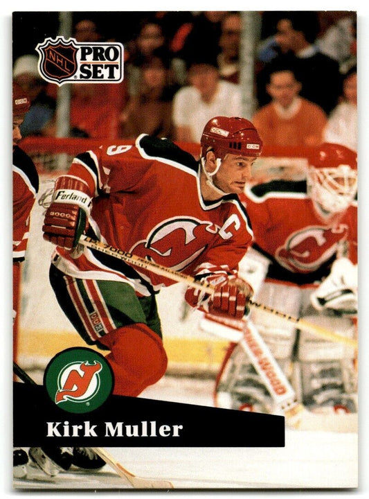 1991-92 Pro Set French Kirk Muller New Jersey Devils #134