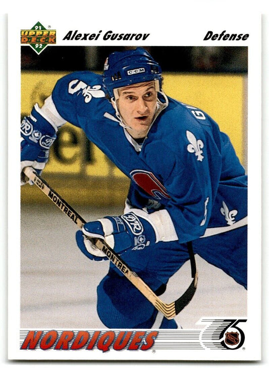 1991-92 Upper Deck Alexei Gusarov Rookie Quebec Nordiques #365