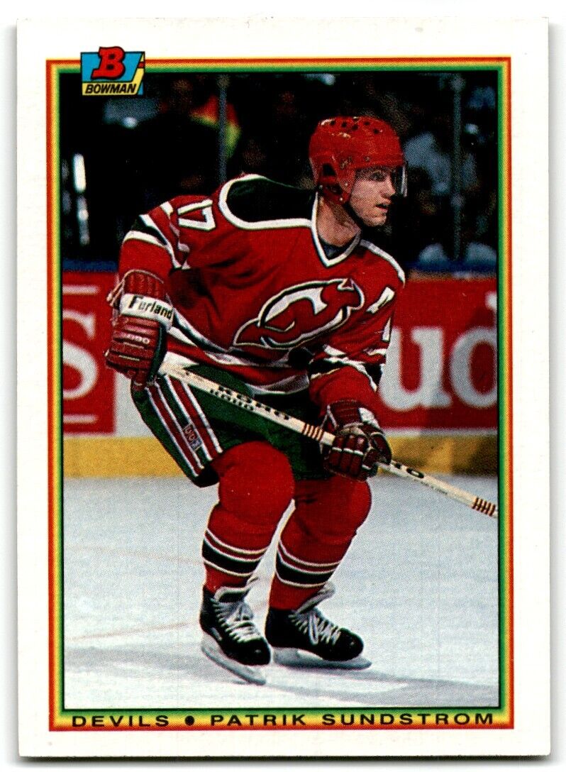 1990-91 Bowman Patrik Sundstrom New Jersey Devils #89