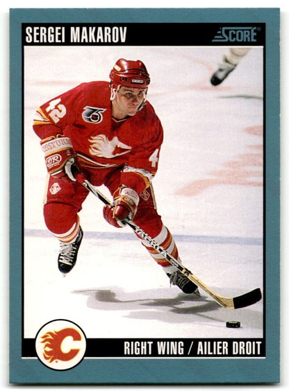 1992-93 Score Sergei Makarov Calgary Flames #382