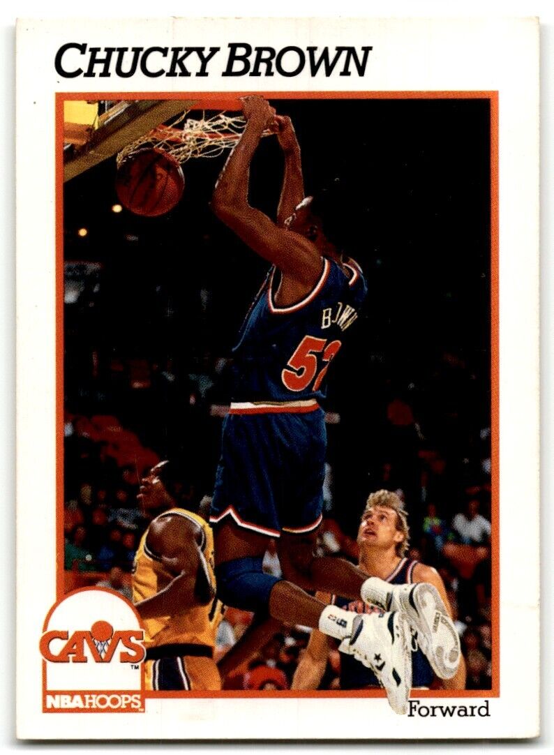 1991-92 Hoops Chucky Brown Cleveland Cavaliers #35