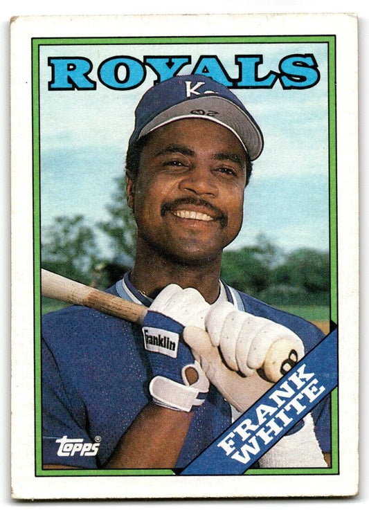 1988 Topps Frank White Kansas City Royals #595