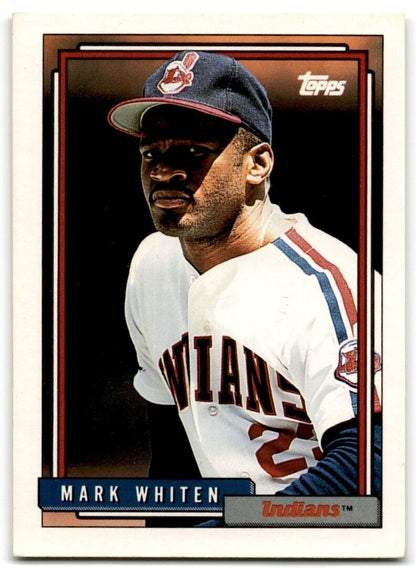 1992 Topps Mark Whiten Cleveland Indians #671