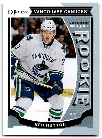 2015-16 Upper Deck O-Pee-Chee Update Ben Hutton Rookie Vancouver Canucks #U19