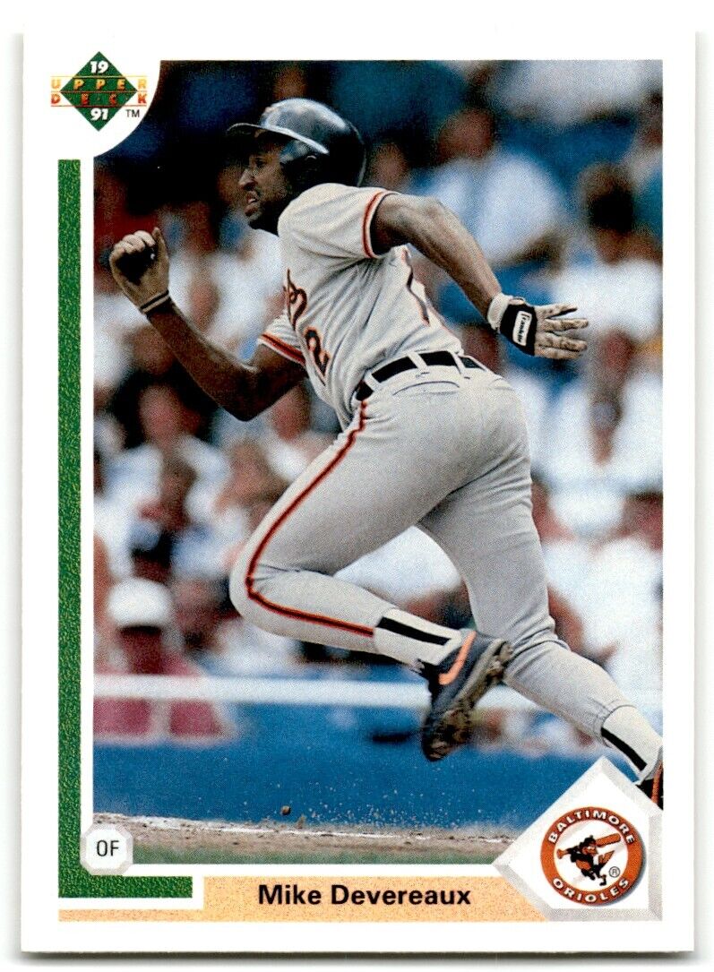 1991 Upper Deck Mike Devereaux Baltimore Orioles #308