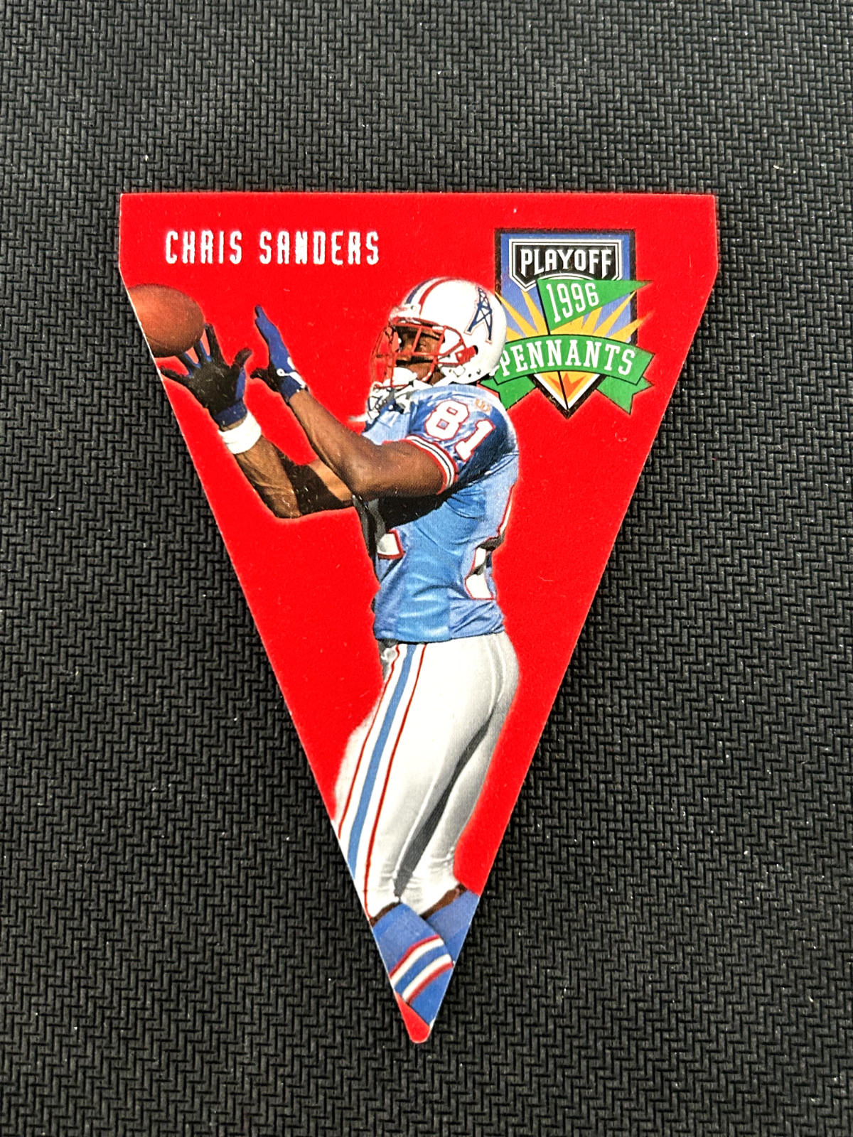 1996 Playoff Contenders Pennants Football Card #99 Chris Sanders