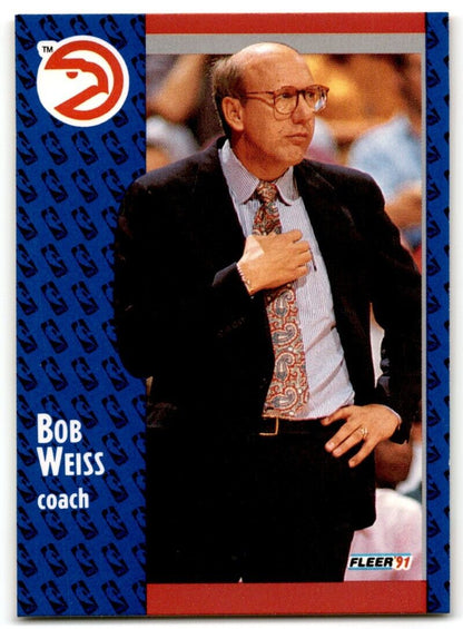 1991-92 Fleer Bob Weiss Atlanta Hawks #5