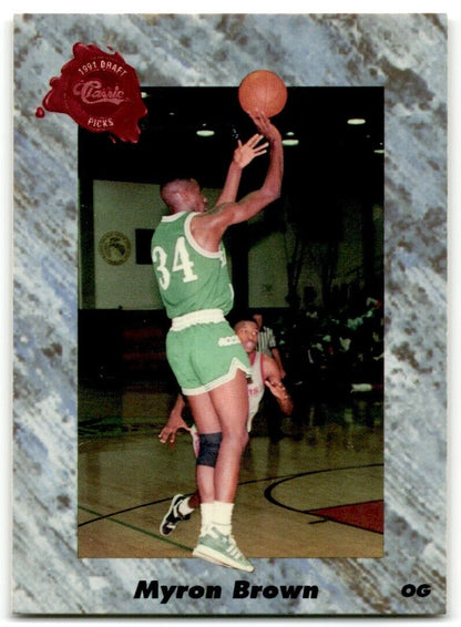 1991-92 Classic Myron Brown Rookie Slippery Rock The Rock #172