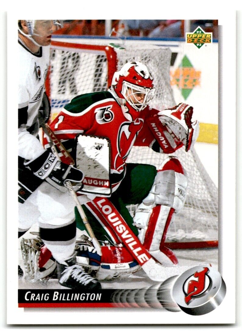 1992-93 Upper Deck Craig Billington New Jersey Devils #315