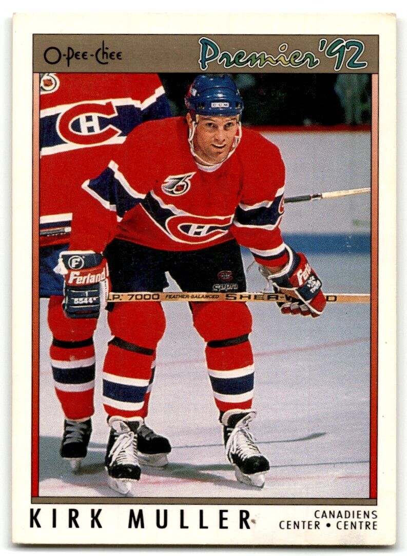 1991-92 O-Pee-Chee Premier Kirk Muller Montreal Canadiens #86