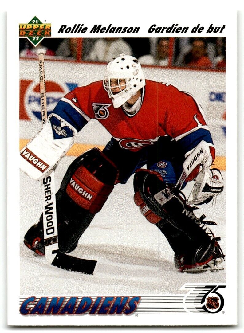 1991-92 Upper Deck French Rollie Melanson Montreal Canadiens #575