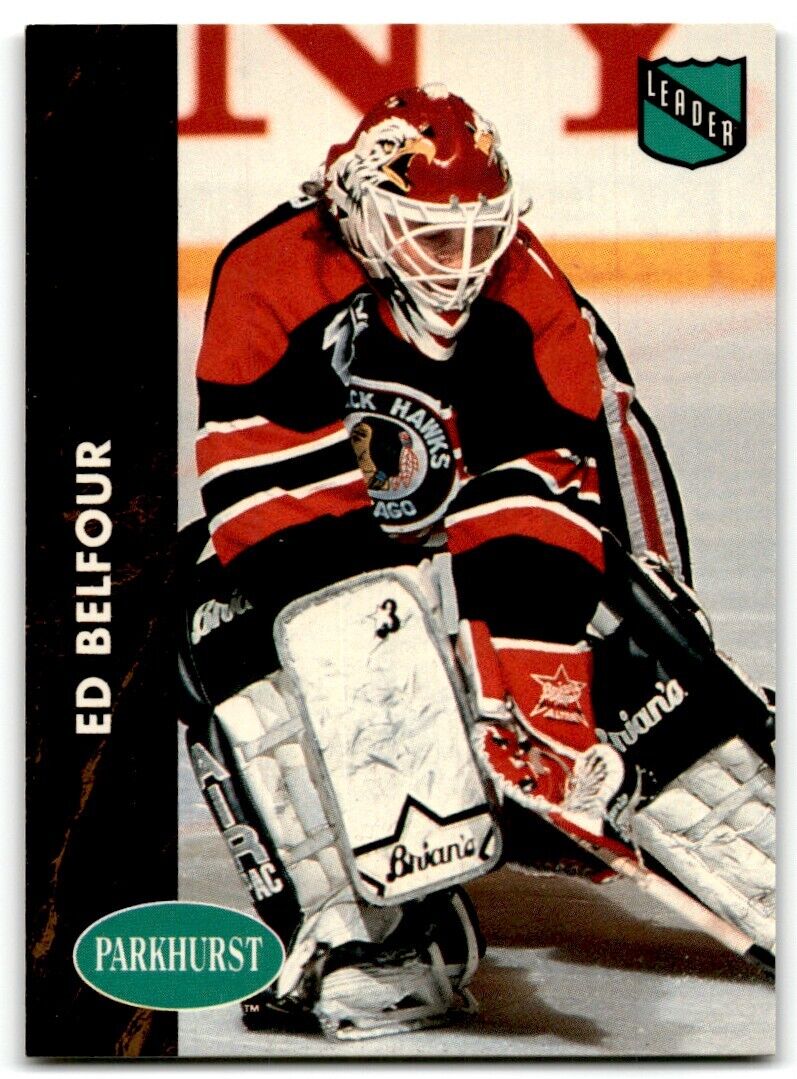 1991-92 Parkhurst French Ed Belfour Chicago Blackhawks #218