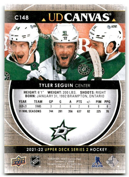 2021-22 Upper Deck UD Canvas Tyler Seguin Dallas Stars #C148