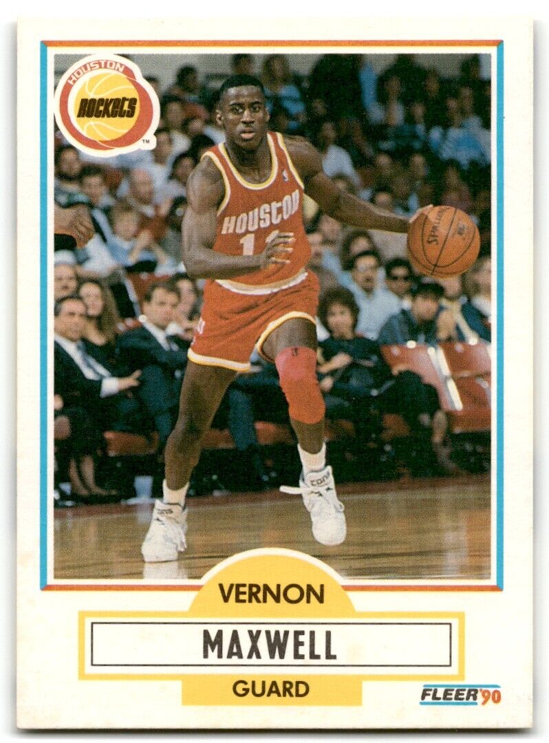 1990-91 Fleer Vernon Maxwell Houston Rockets #72