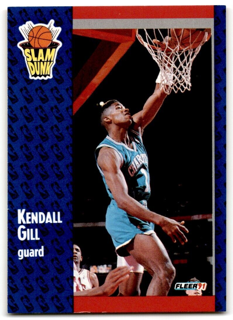 1991-92 Fleer Kendall Gill Charlotte Hornets #232