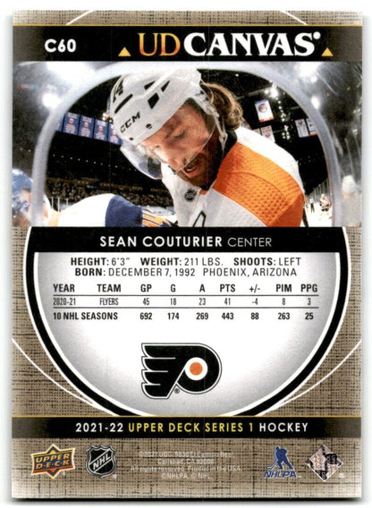 2021-22 Upper Deck UD Canvas Sean Couturier Philadelphia Flyers #C60