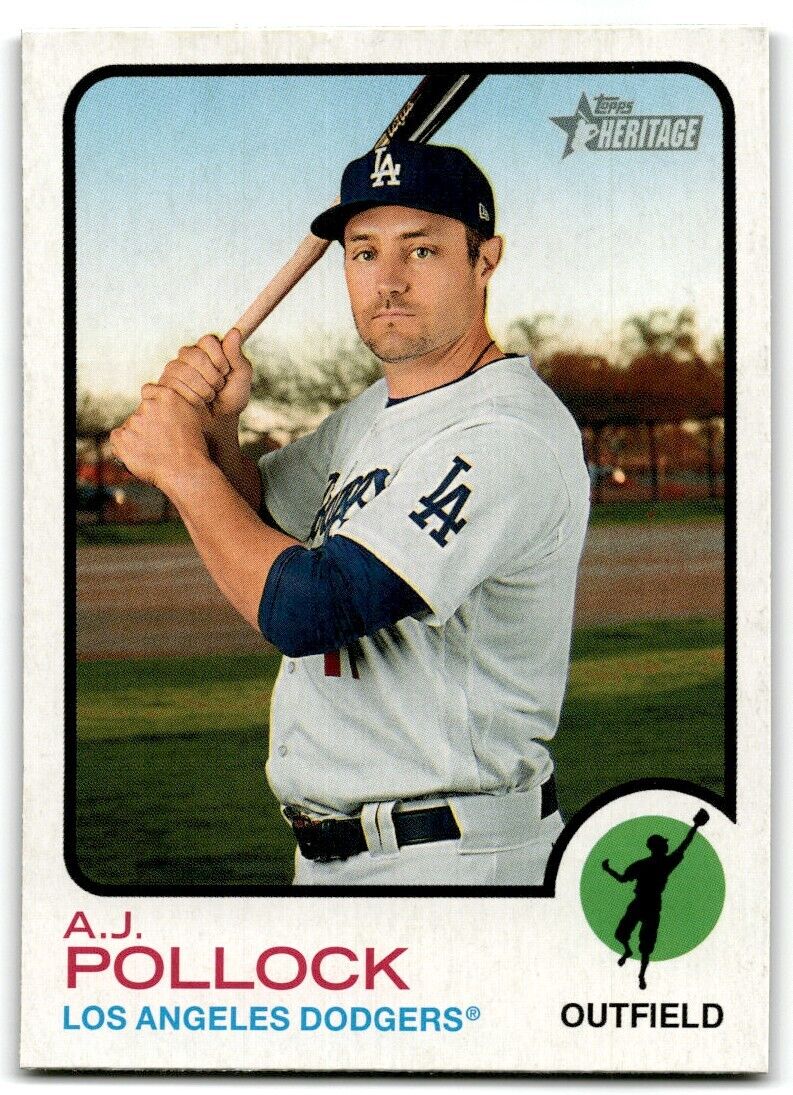 2022 Topps Heritage A.J. Pollock Los Angeles Dodgers #330