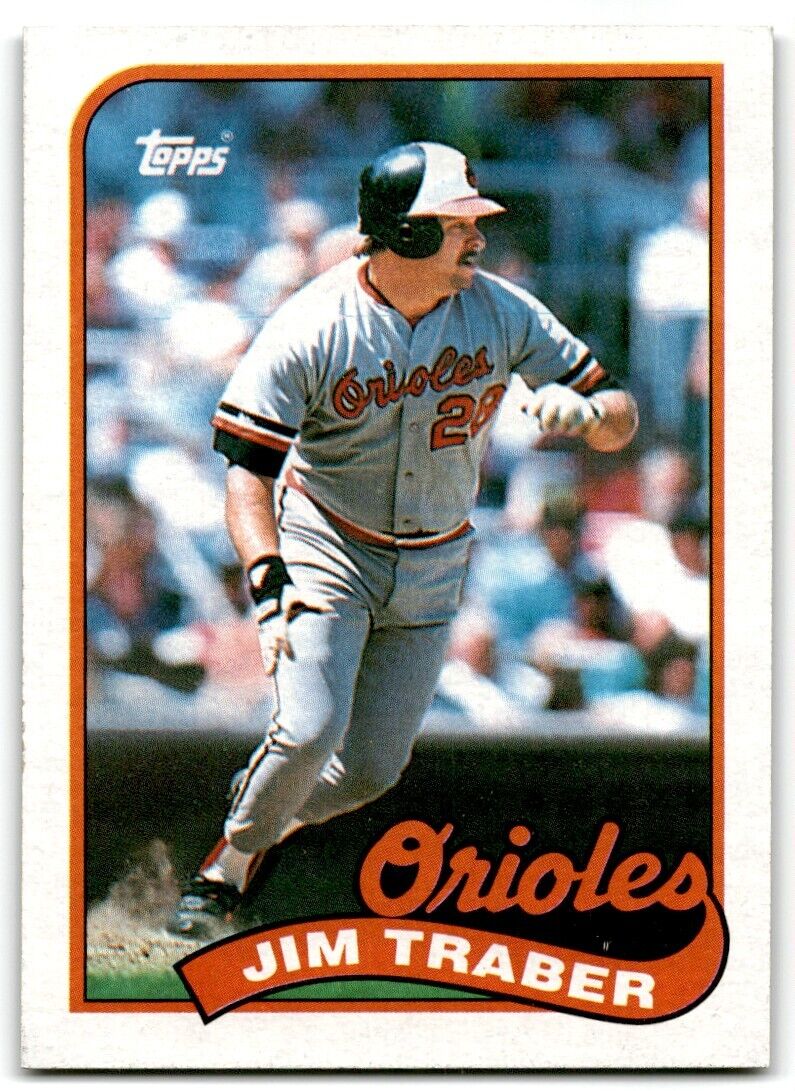 1989 Topps Jim Traber Baltimore Orioles #124