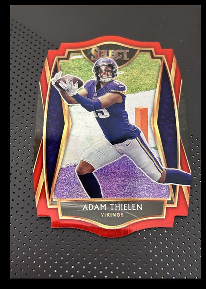 2020 Panini Select Red Blue Adam Thielen Minnesota Vikings #113 Die-Cut