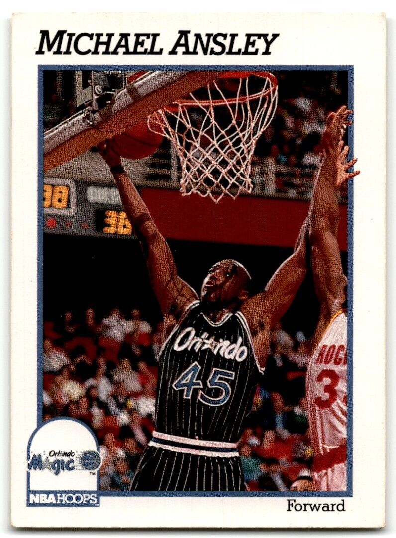 1991-92 Hoops Michael Ansley Orlando Magic #148