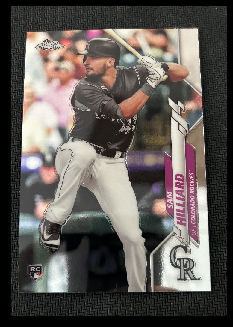 2020 Topps Chrome Sam Hilliard Rookie Colorado Rockies #67