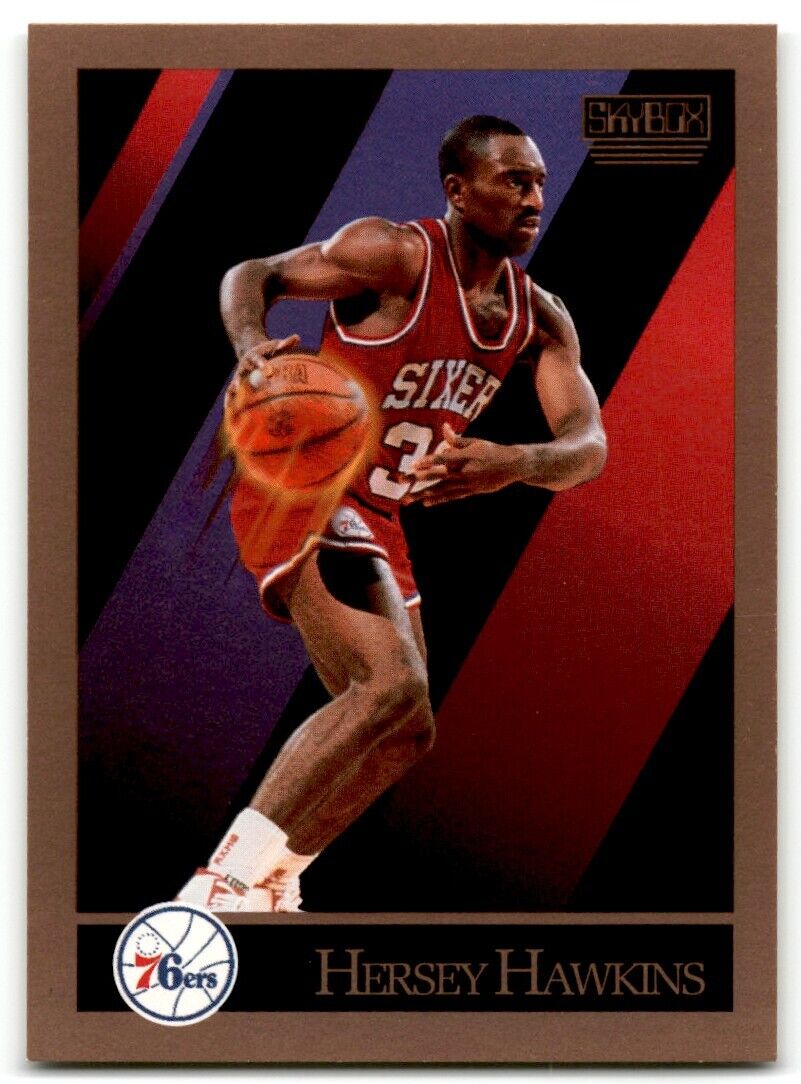 1990-91 SkyBox Hersey Hawkins Philadelphia 76ers #216