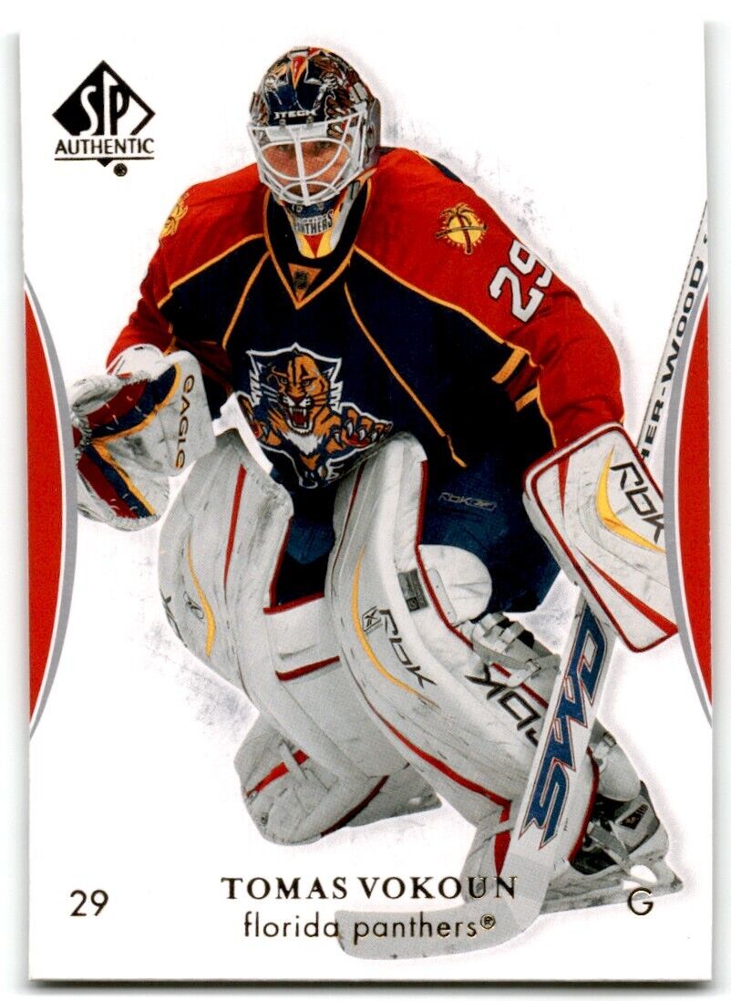 2007-08 SP Authentic Tomas Vokoun Florida Panthers #10