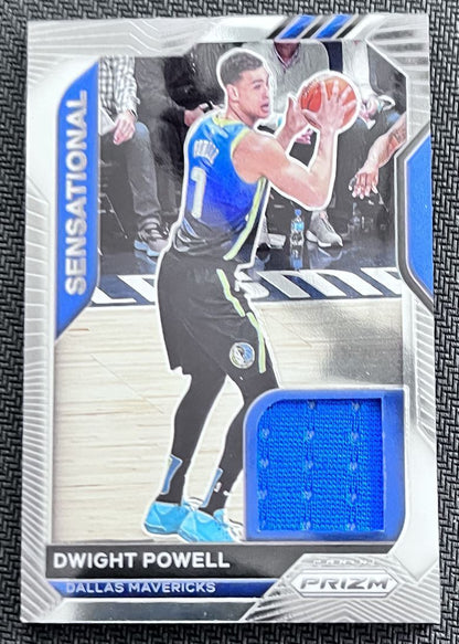 2020-21 Panini Prizm Sensational Swatches Dwight Powell Dallas Mavericks