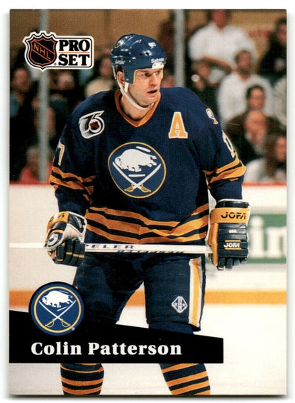 1991-92 Pro Set Colin Patterson Buffalo Sabres #356