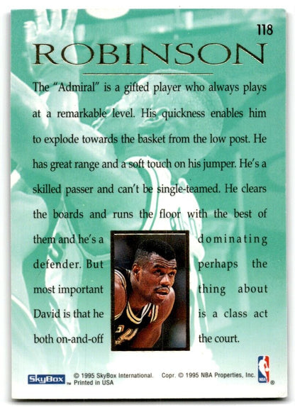 1994-95 SkyBox E-Motion David Robinson San Antonio Spurs #118