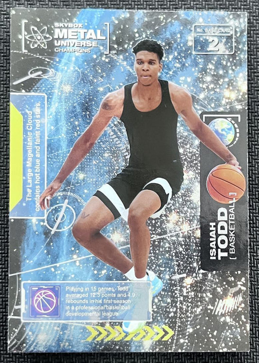 2021-22 Skybox Metal Universe Championship Preview Isaiah Todd Rookie #2