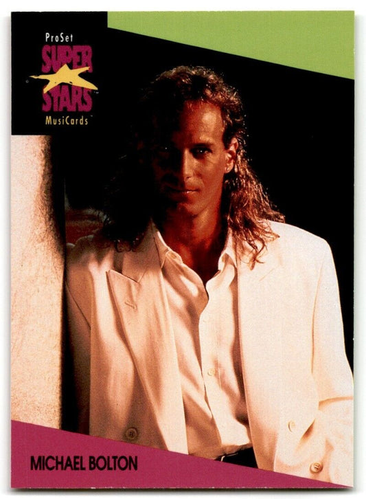 1991-92 ProSet Super Stars MusiCard Michael Bolton #34