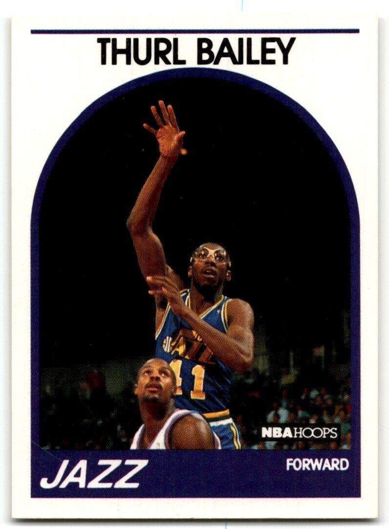 1989-90 Hoops Thurl Bailey Utah Jazz #251