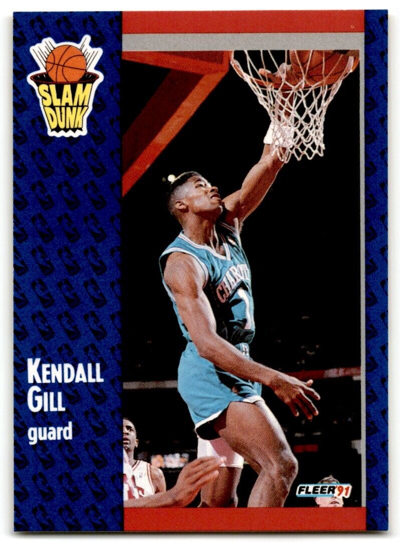 1991-92 Fleer Kendall Gill Charlotte Hornets #232