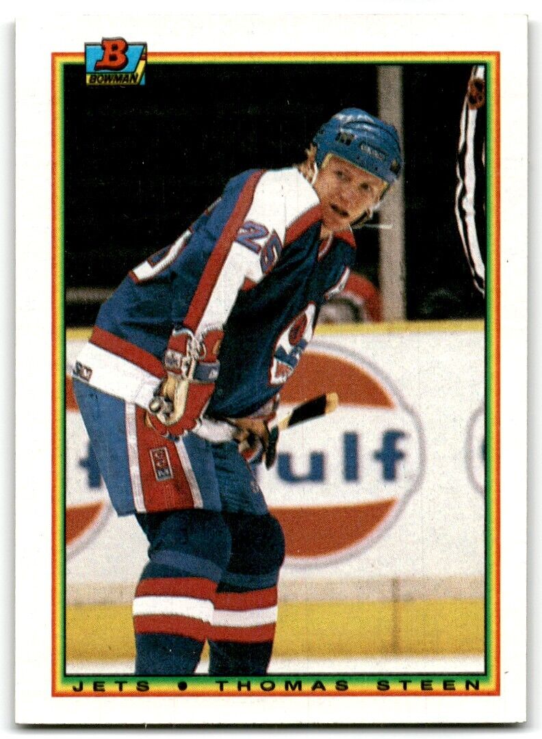 1990-91 Bowman Thomas Steen Winnipeg Jets #133