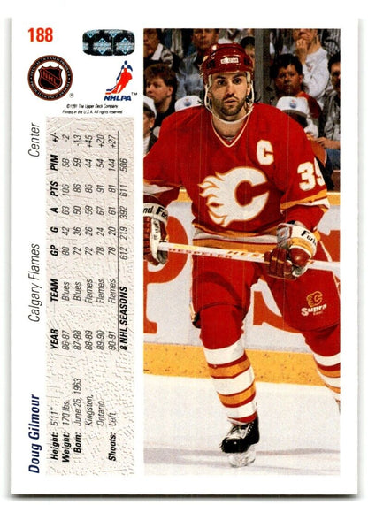 1991-92 Upper Deck Doug Gilmour Calgary Flames #188