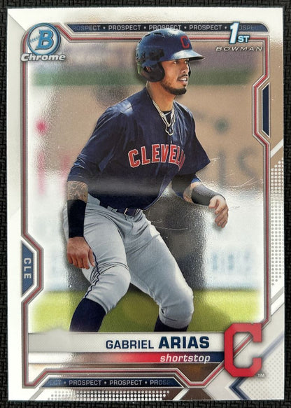 2021 Bowman Chrome Prospects Gabriel Arias Cleveland Indians #BCP-89