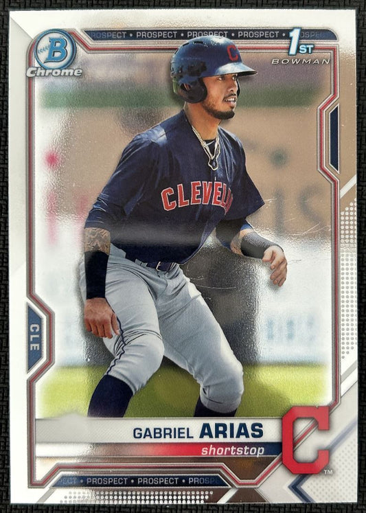 2021 Bowman Chrome Prospects Gabriel Arias Cleveland Indians #BCP-89